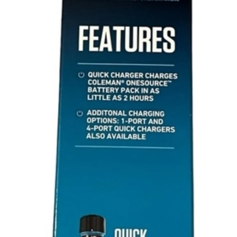 Coleman OneSource Dual Port Charger - Black and Red
